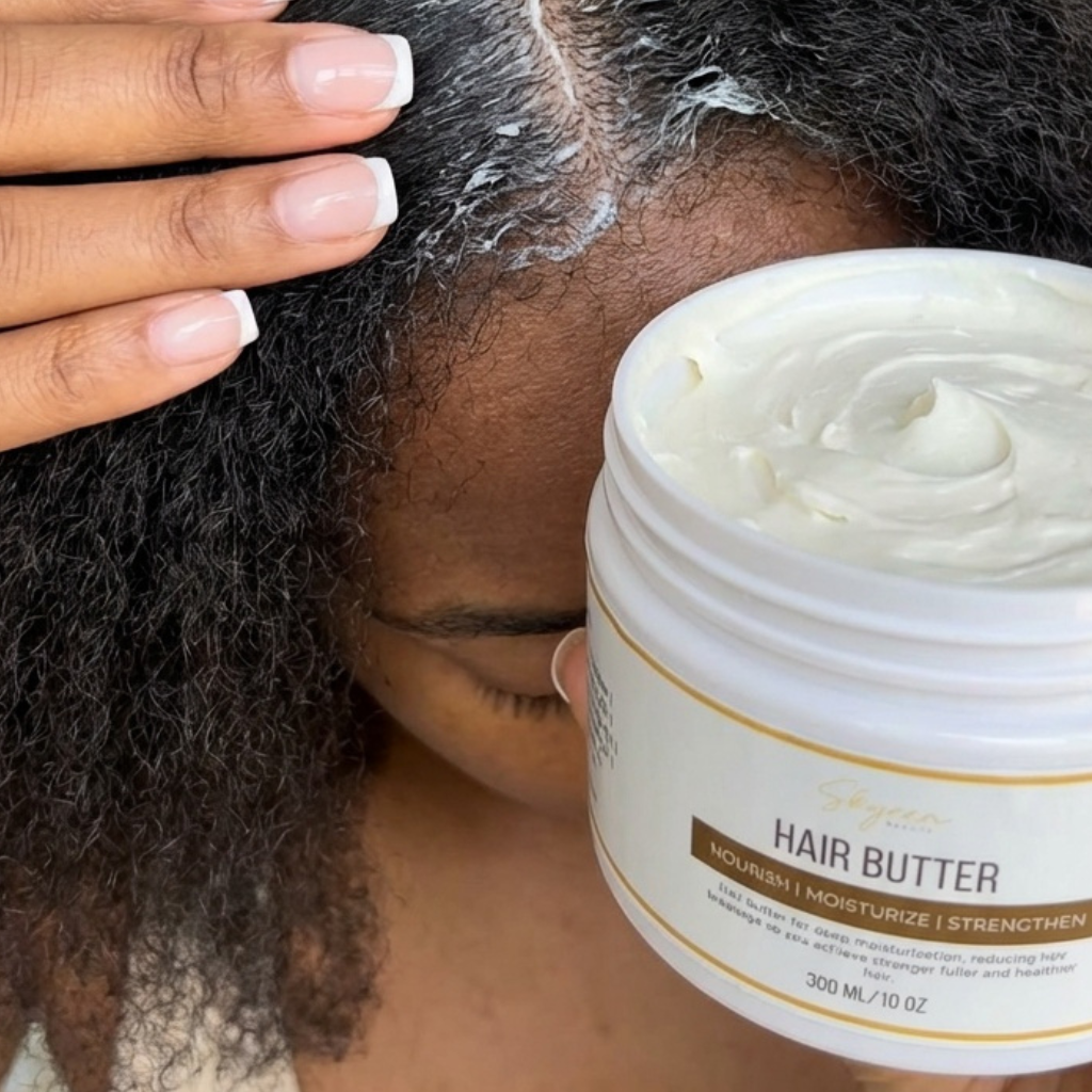 Whipped Hair Butter for Fuller Healthy Hair 300g + FREE Massage Brush - Skyeen Beauty