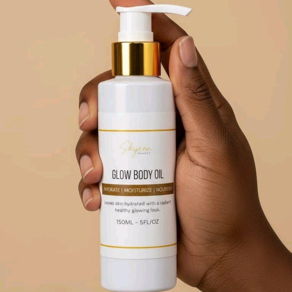 Glow Body Oil Natural Hydrating & Nourishing Body Oil - 150 ml  - Skyeen Beauty
