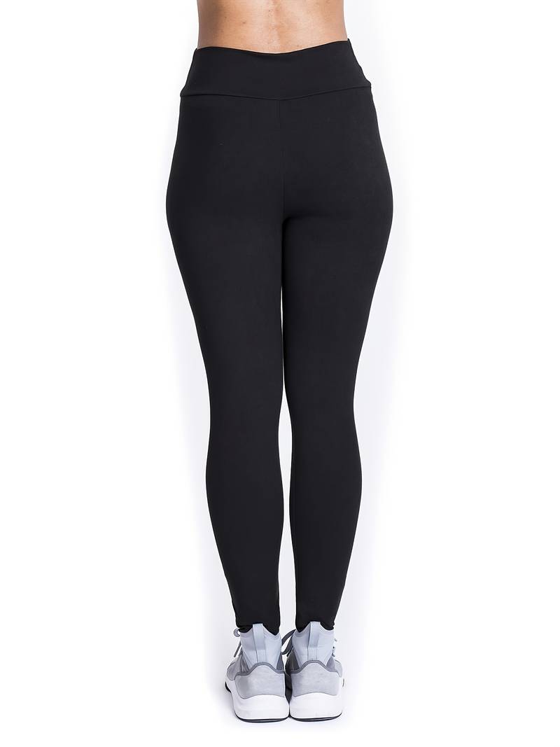 Black High Waisted Tummy Control Gym Leggings for Women