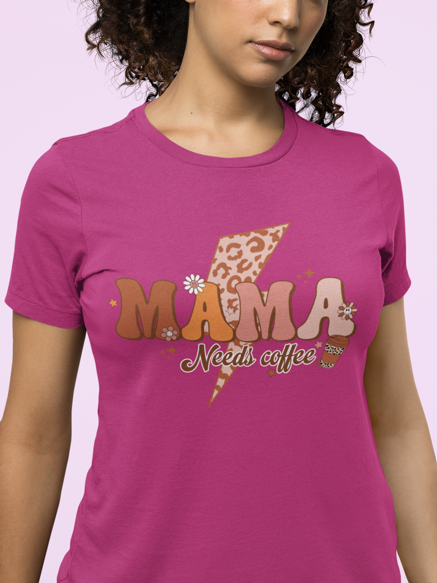 Mama Needs Coffee - Soft Organic Cotton Tshirt for Women