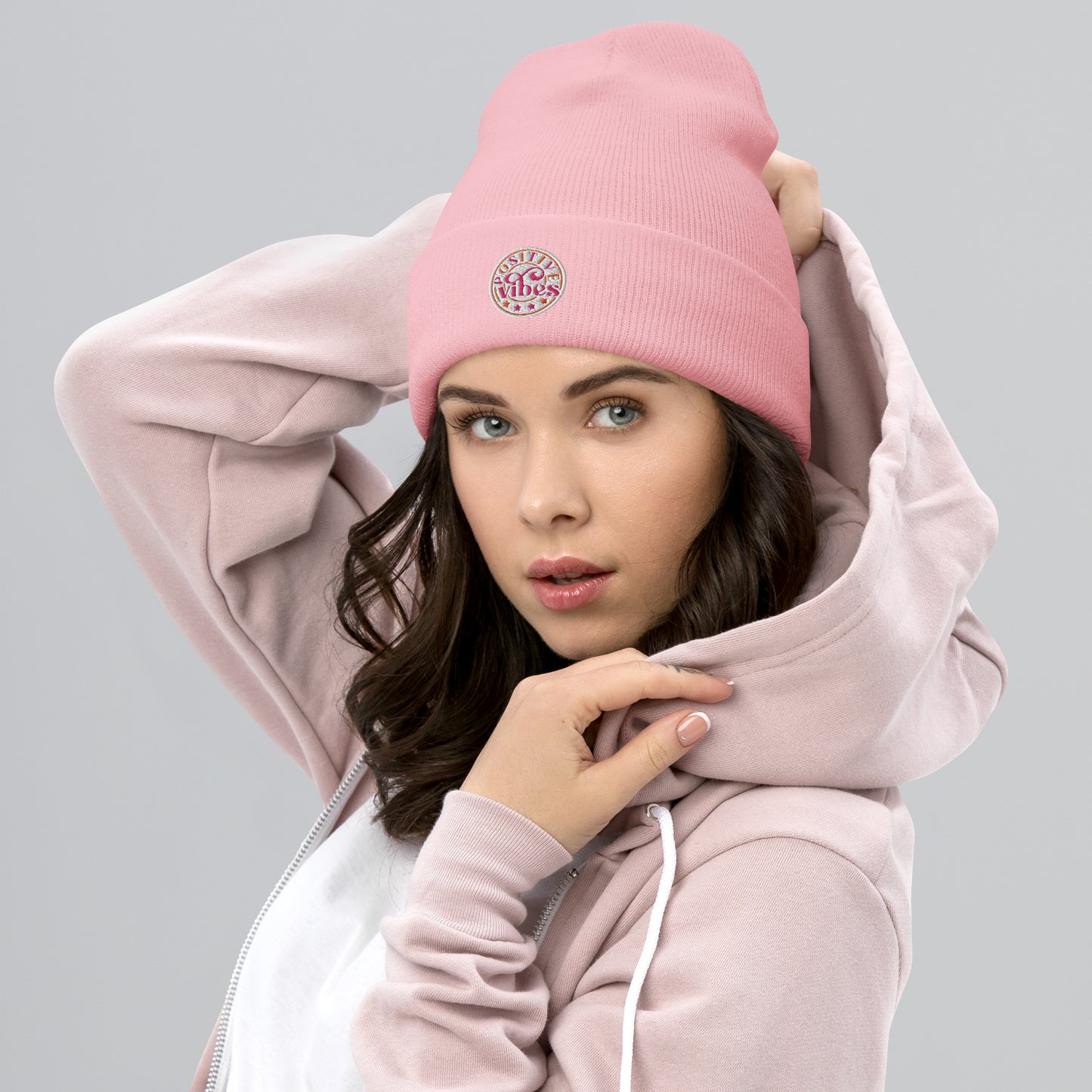 Positive Vibes Beanie for Women