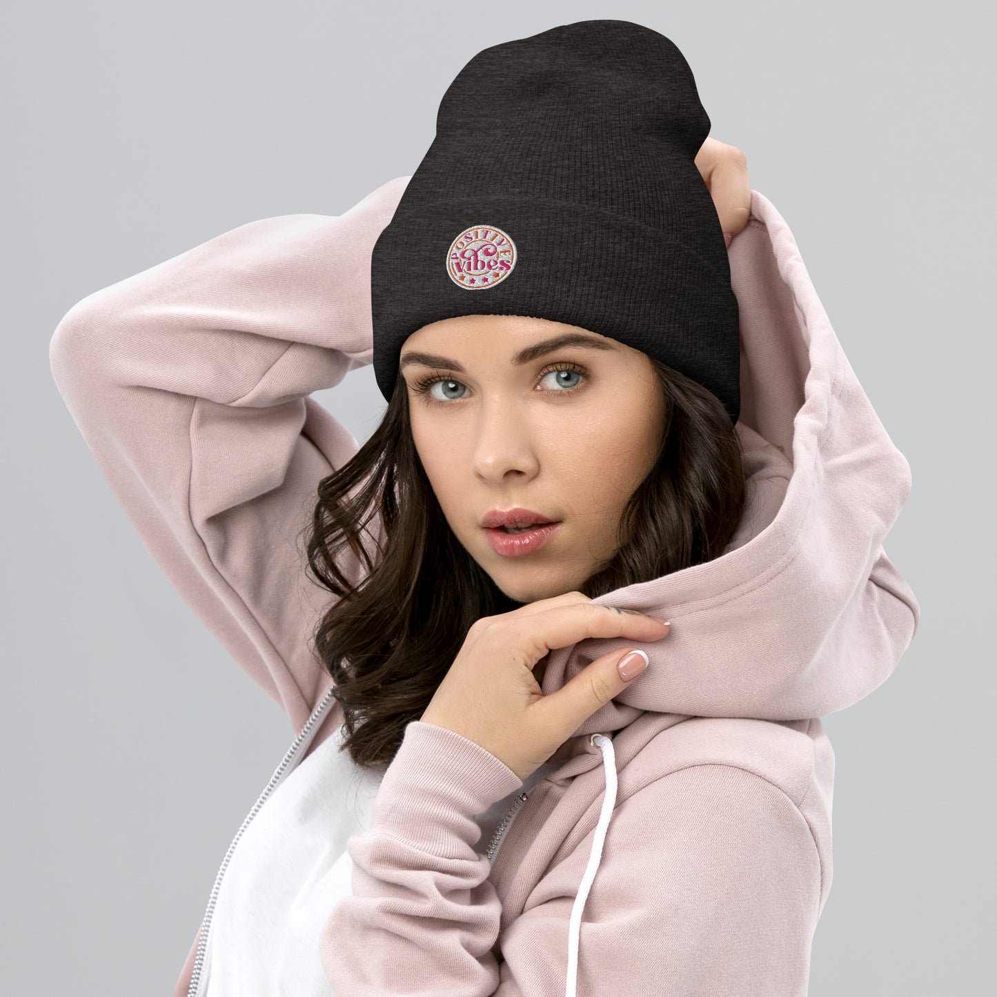 Positive Vibes Beanie for Women