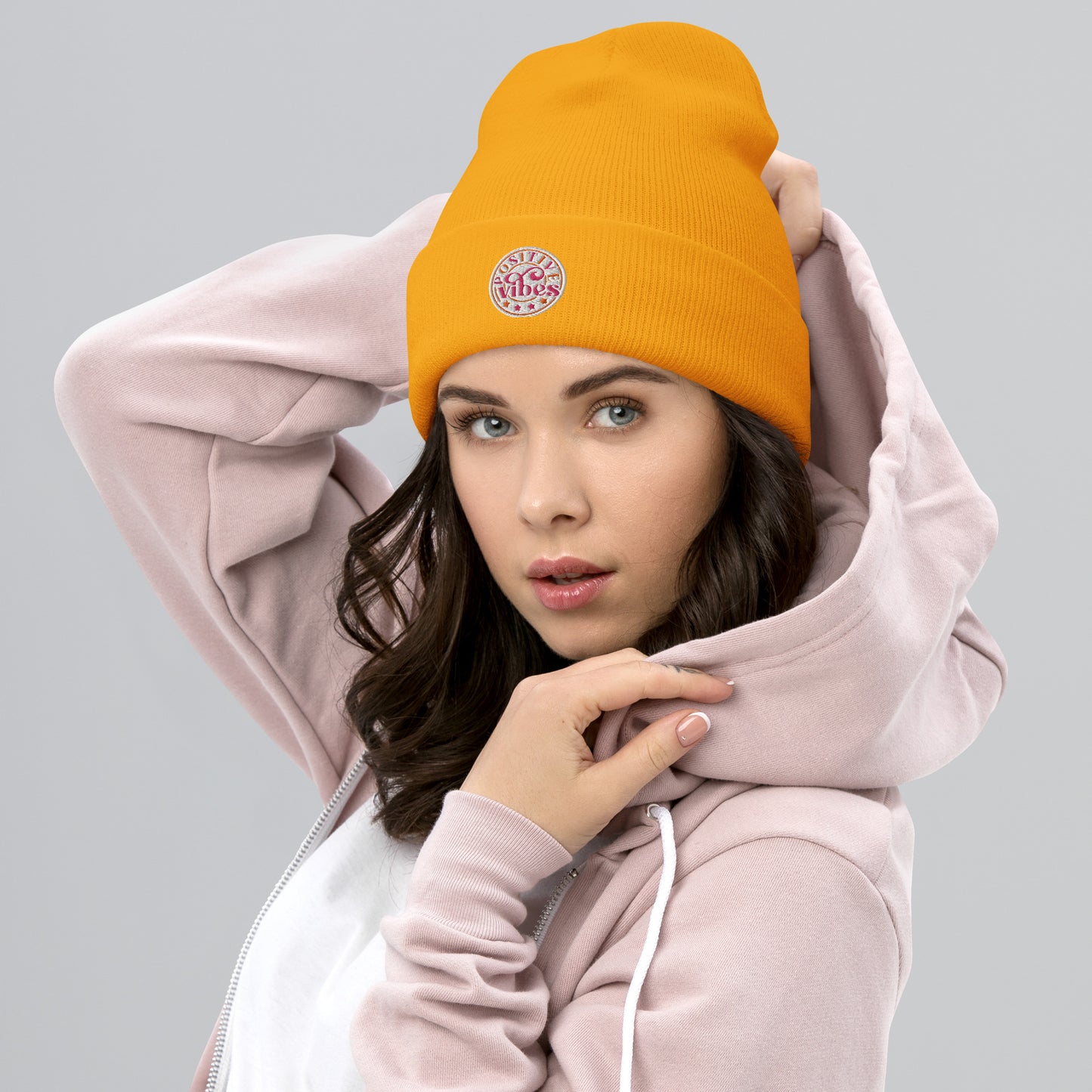 Positive Vibes Beanie for Women