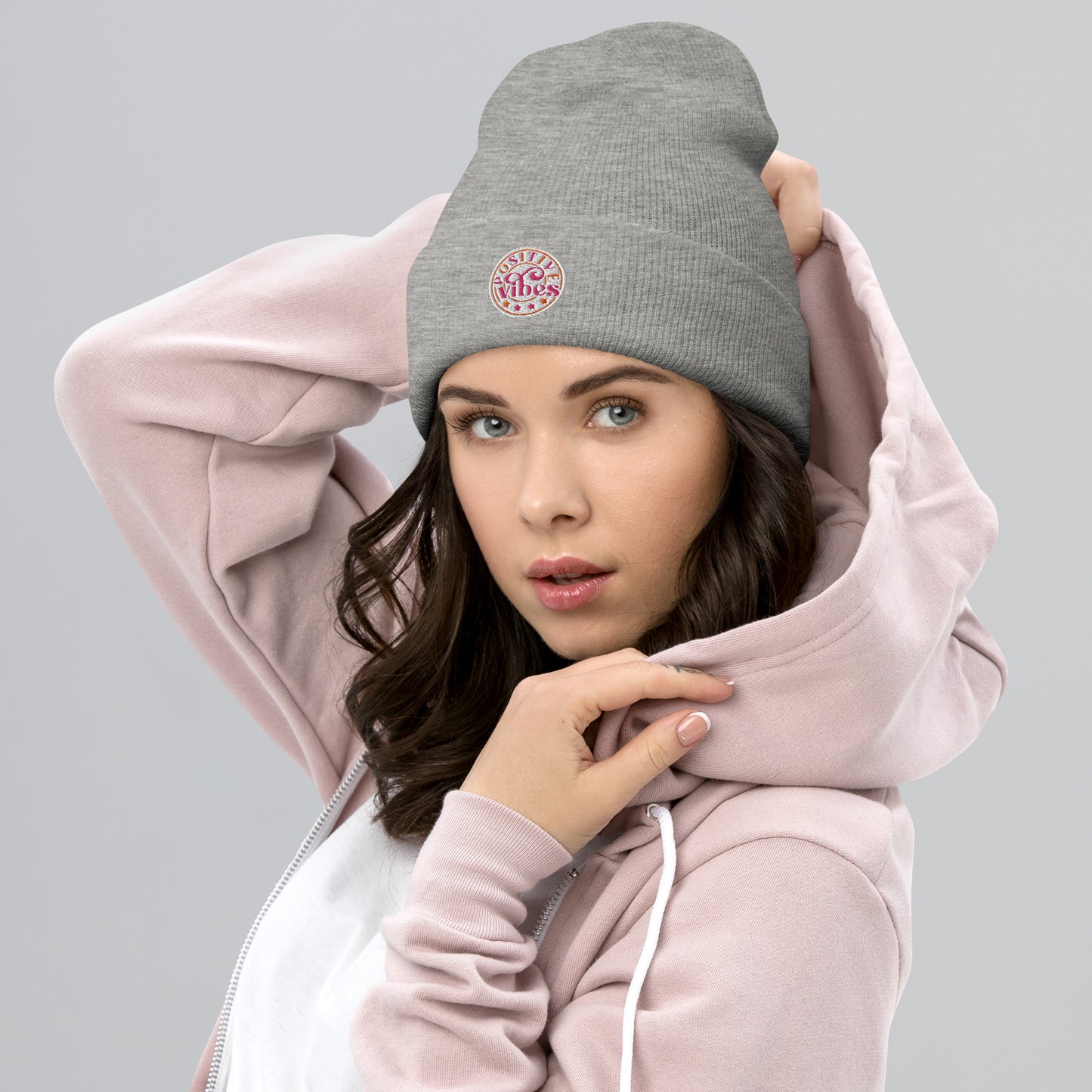 Positive Vibes Beanie for Women