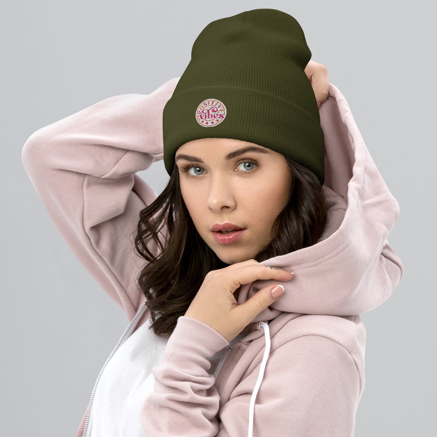 Positive Vibes Beanie for Women