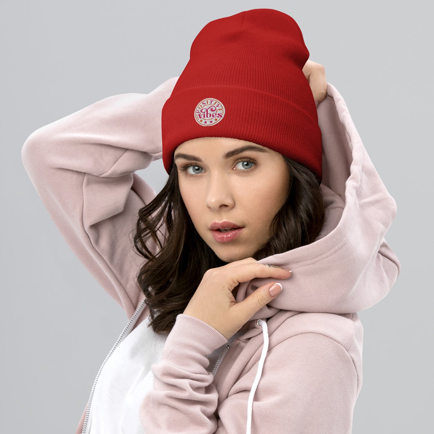 Positive Vibes Beanie for Women