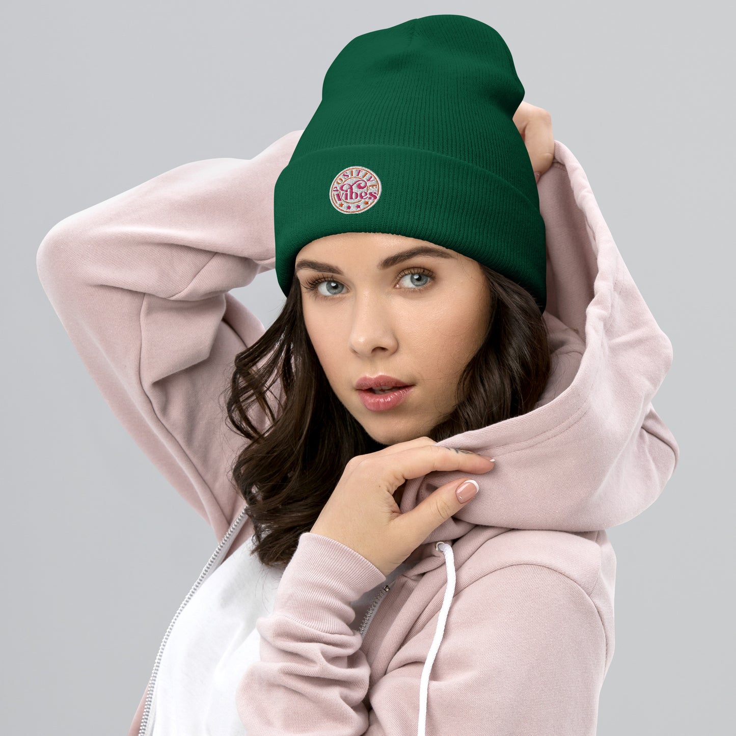 Positive Vibes Beanie for Women