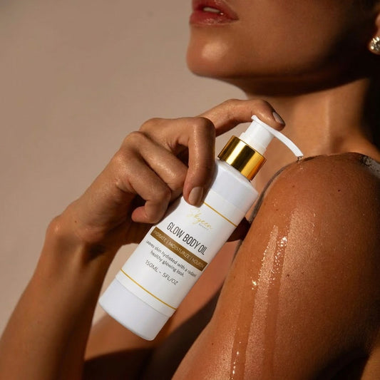 Glow Body Oil Natural Hydrating & Nourishing Body Oil - 150 ml  - Skyeen Beauty