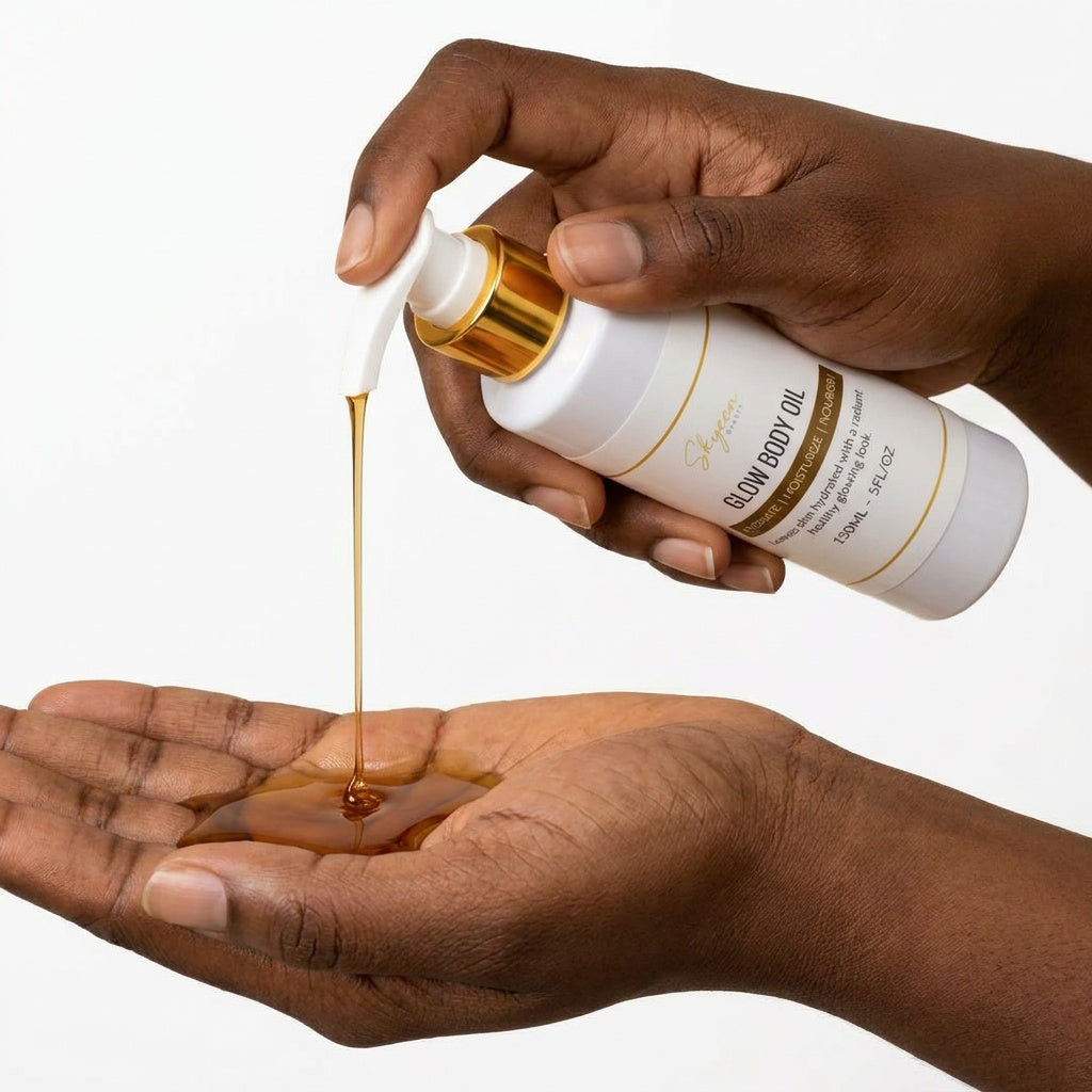 Glow Body Oil Natural Hydrating & Nourishing Body Oil - 150 ml  - Skyeen Beauty