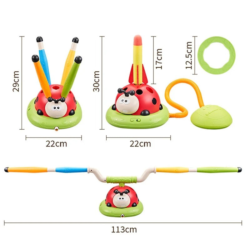 3 in 1 Ladybug Sports Indoor Outdoor Entertainment Toy Game for Kids