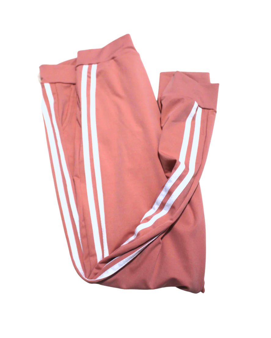 Striped Elasticated Joggers Leggings for Women