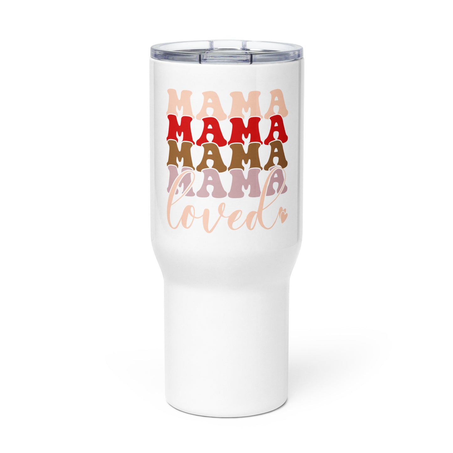 Stainless Steel Insulated Tumbler With Handle and Straws Lid - 25 oz