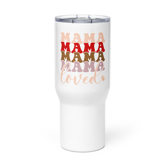 Stainless Steel Insulated Tumbler With Handle and Straws Lid - 25 oz