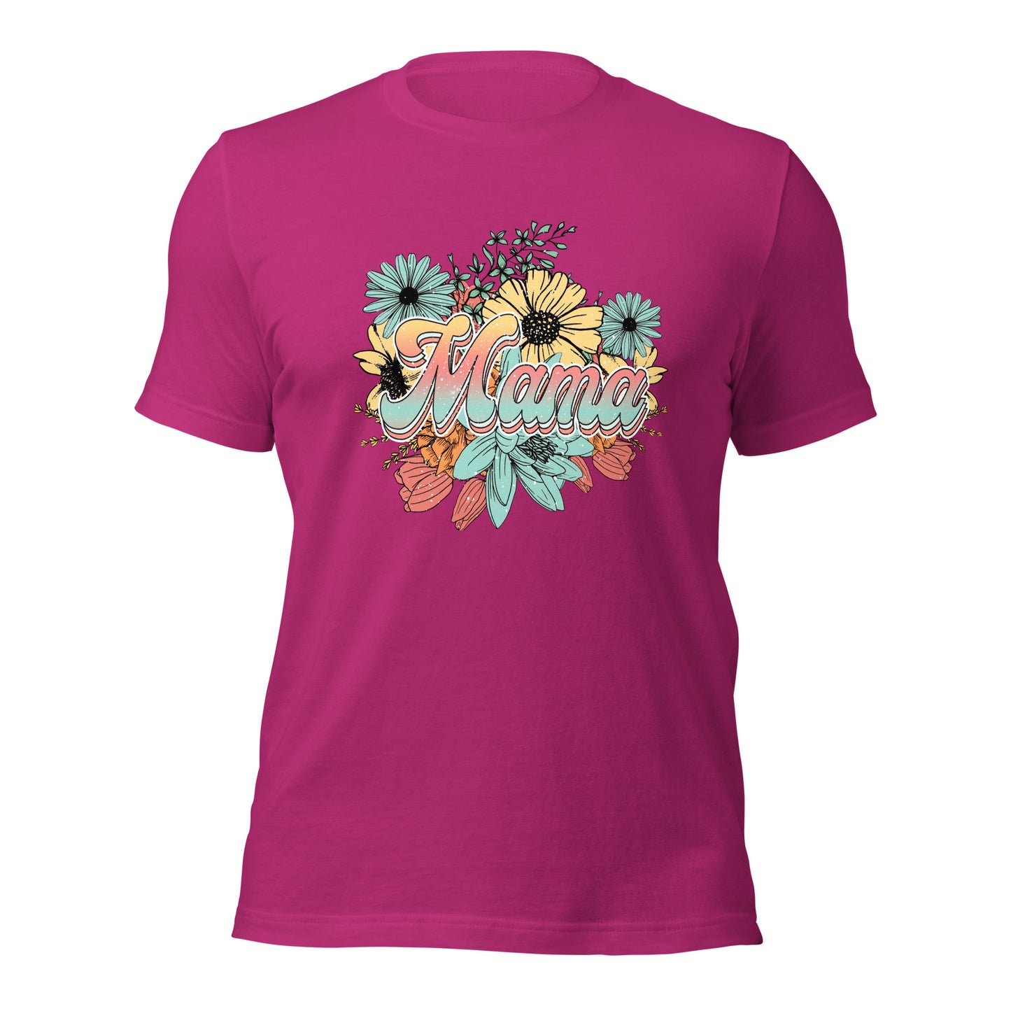 Mama Floral Soft Organic Cotton Tshirt for Women
