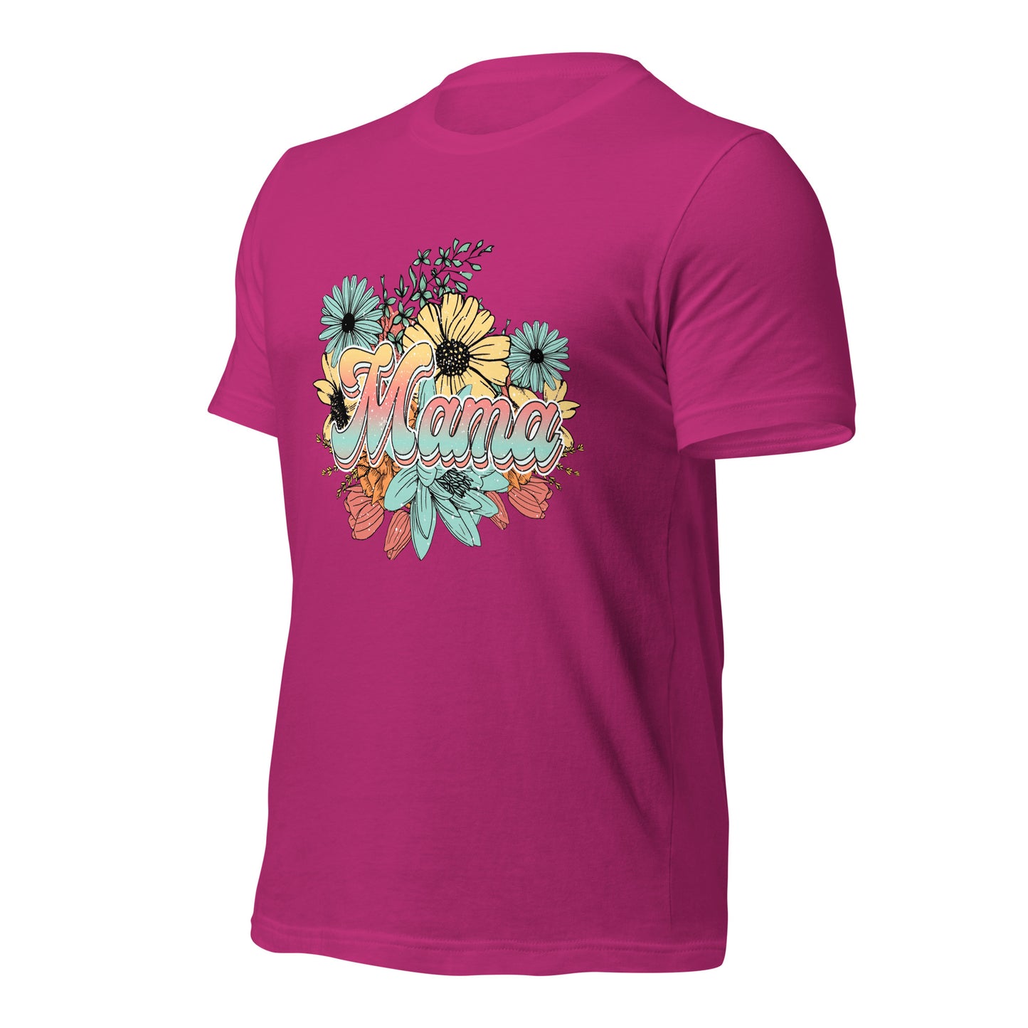 Mama Floral Soft Organic Cotton Tshirt for Women