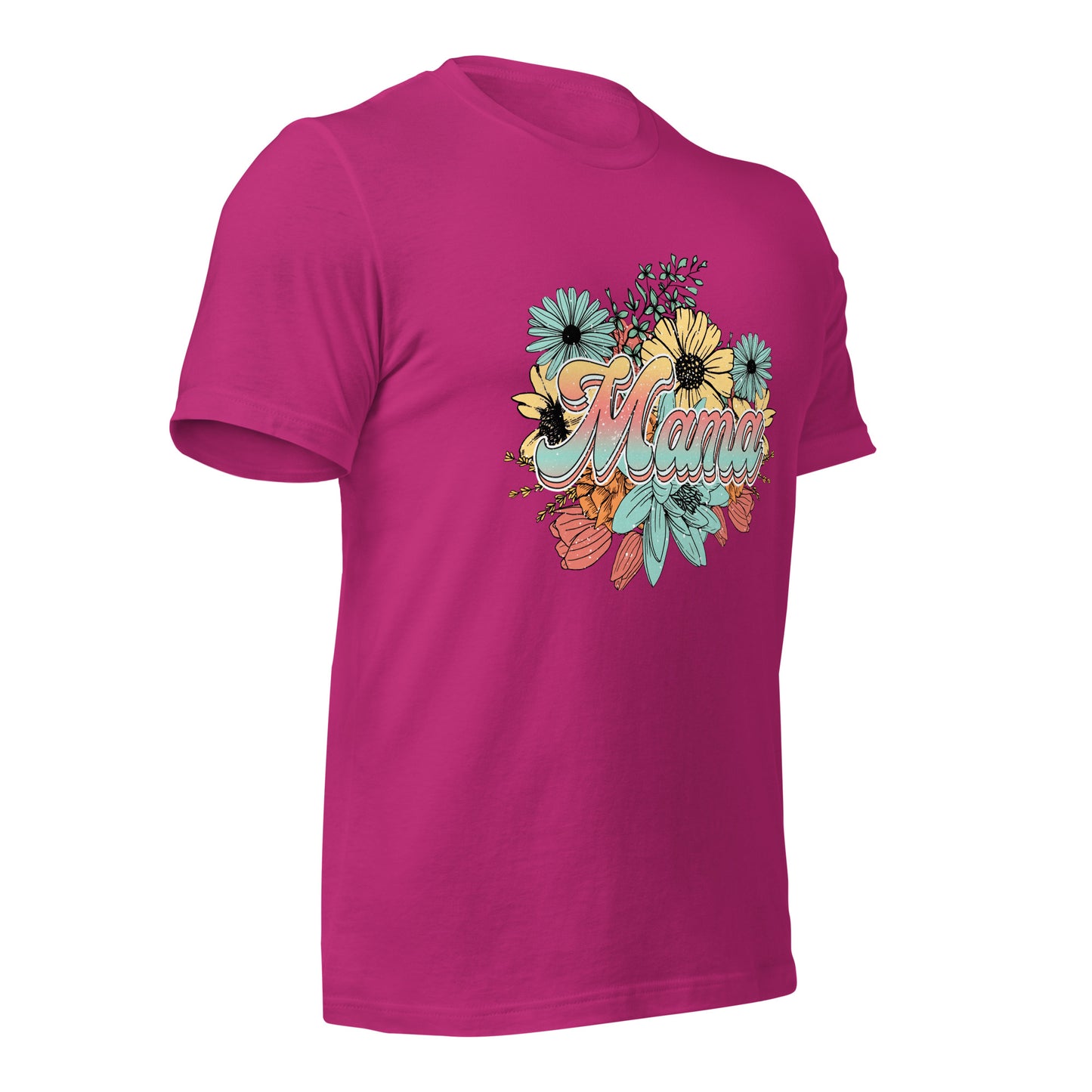 Mama Floral Soft Organic Cotton Tshirt for Women