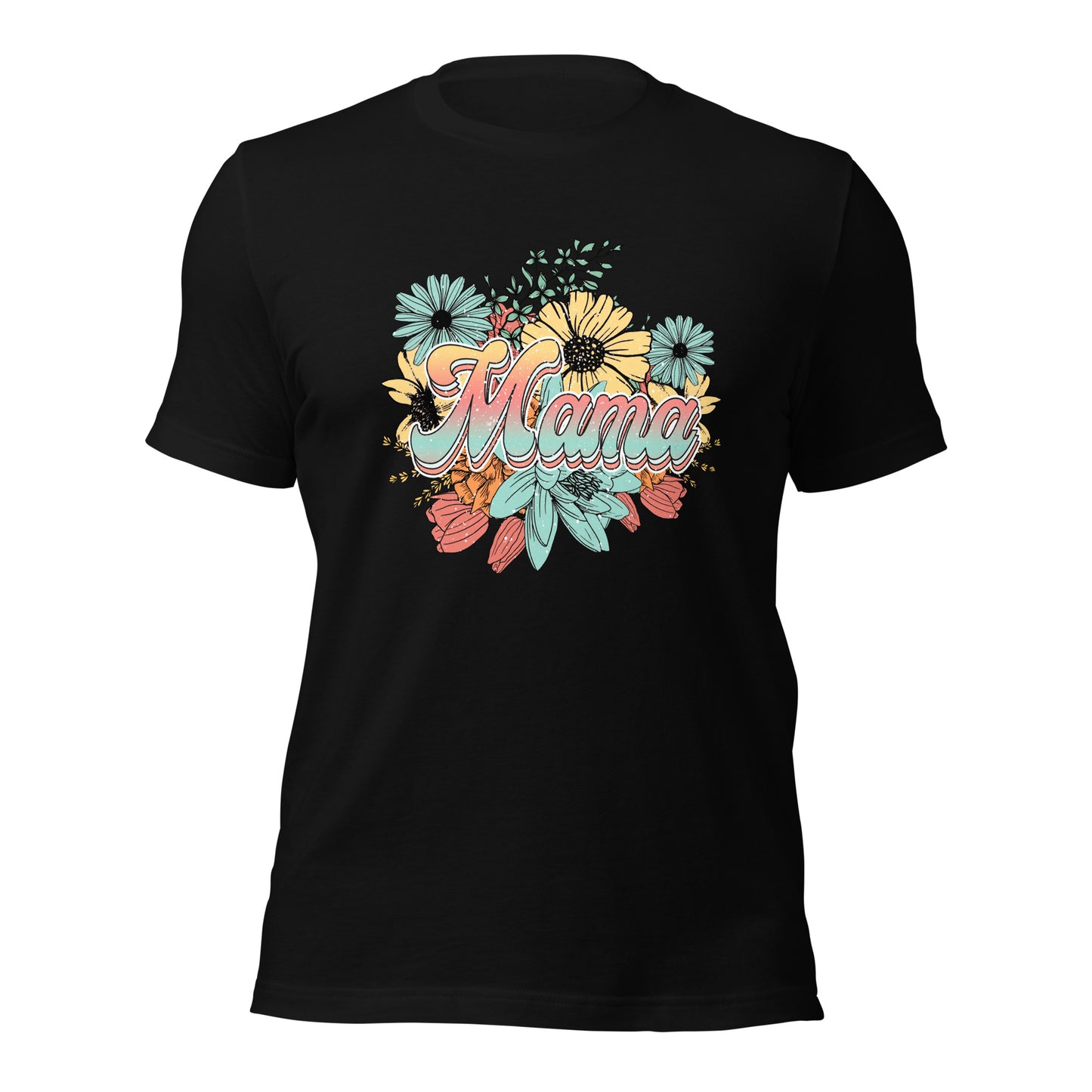 Mama Floral Soft Organic Cotton Tshirt for Women