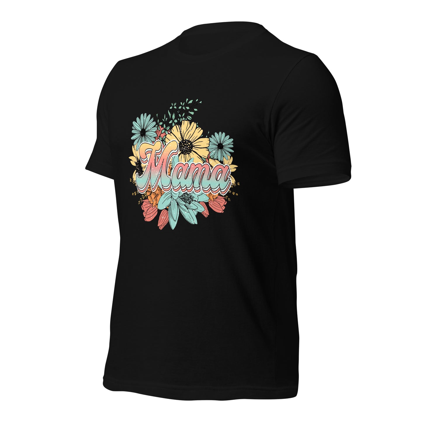 Mama Floral Soft Organic Cotton Tshirt for Women