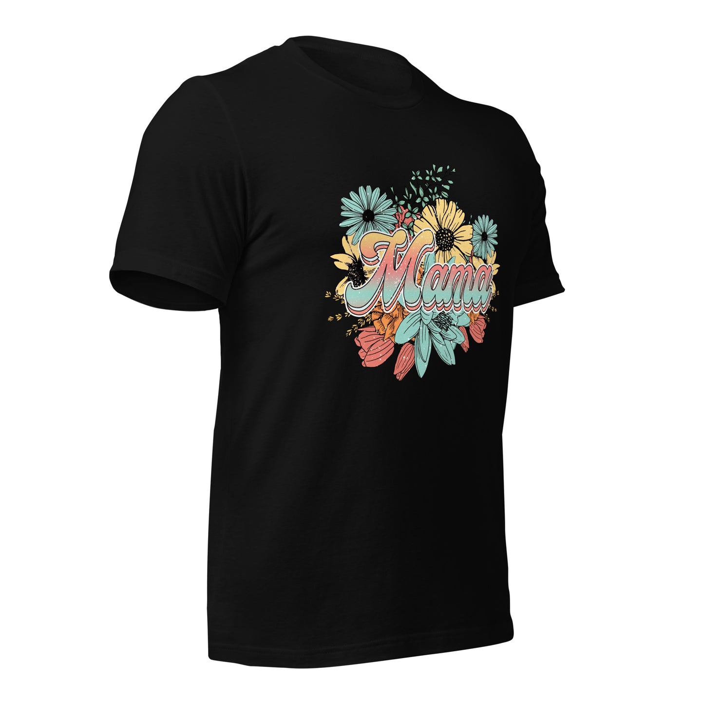 Mama Floral Soft Organic Cotton Tshirt for Women