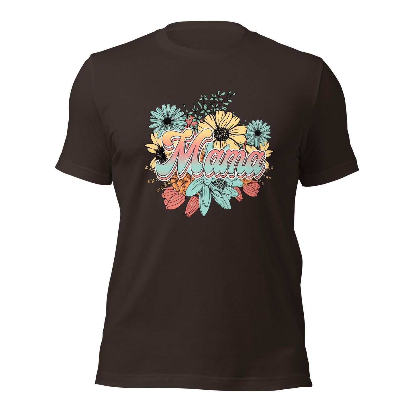 Mama Floral Soft Organic Cotton Tshirt for Women