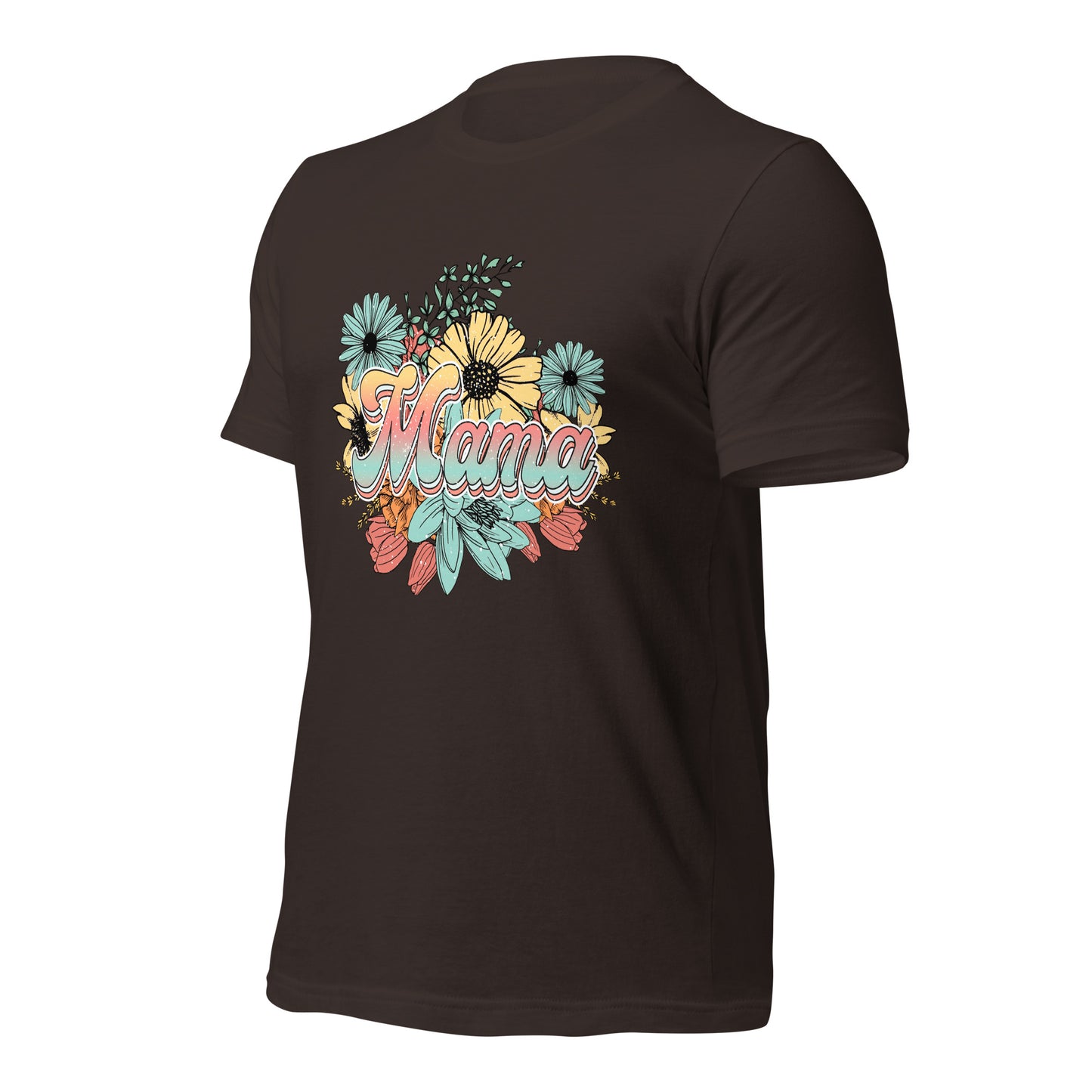 Mama Floral Soft Organic Cotton Tshirt for Women