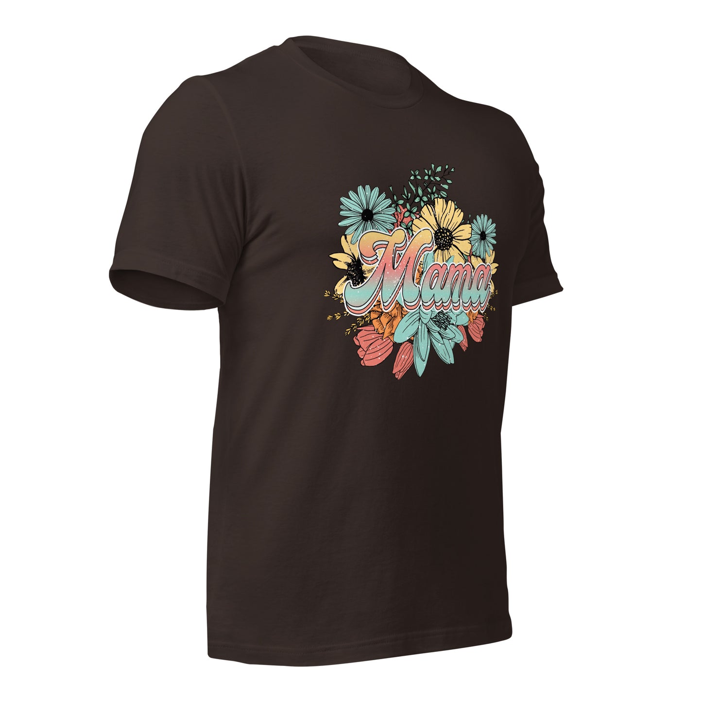 Mama Floral Soft Organic Cotton Tshirt for Women
