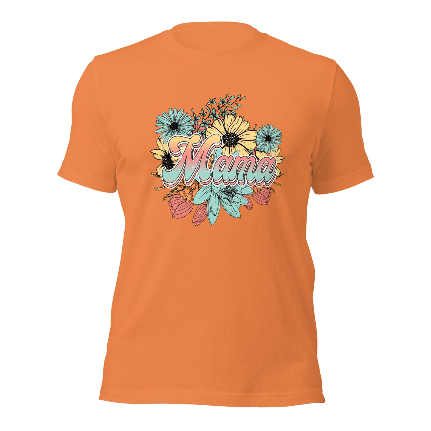 Mama Floral Soft Organic Cotton Tshirt for Women