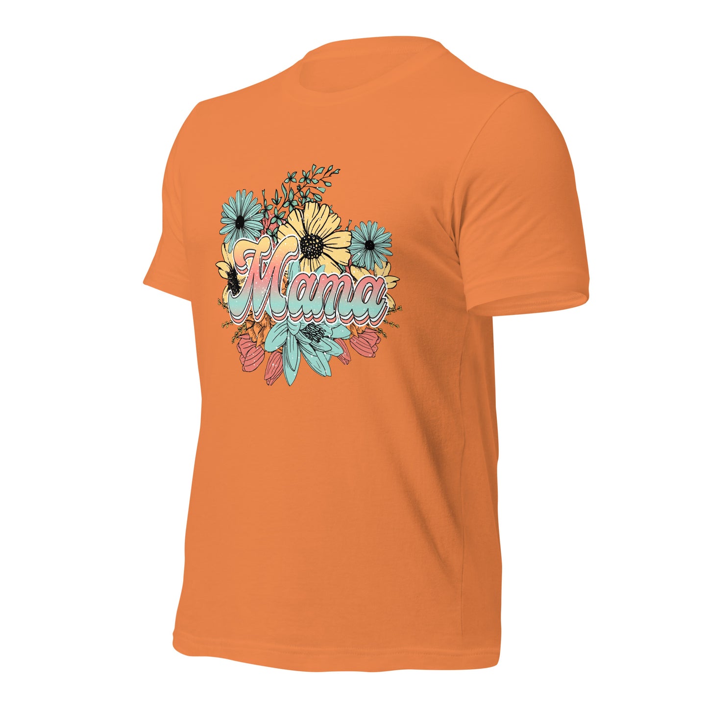 Mama Floral Soft Organic Cotton Tshirt for Women