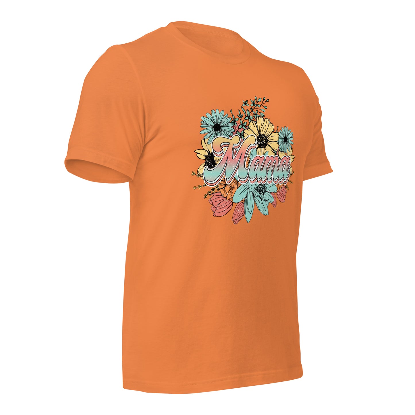 Mama Floral Soft Organic Cotton Tshirt for Women