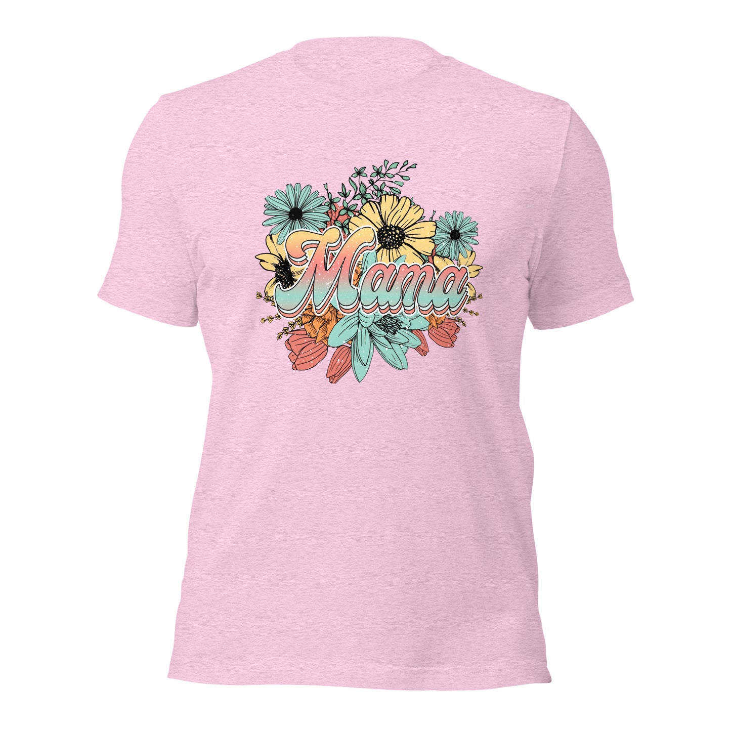 Mama Floral Soft Organic Cotton Tshirt for Women