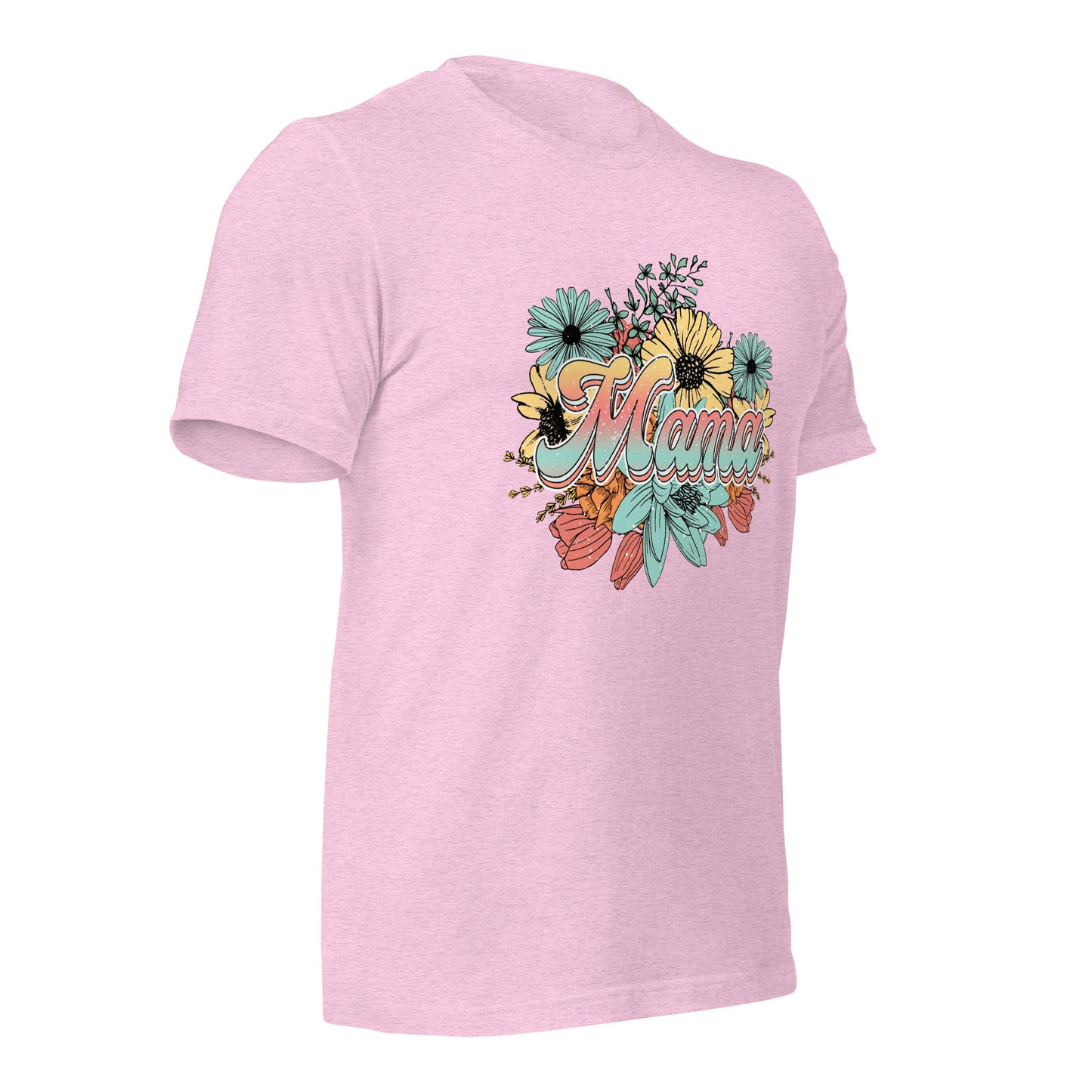 Mama Floral Soft Organic Cotton Tshirt for Women