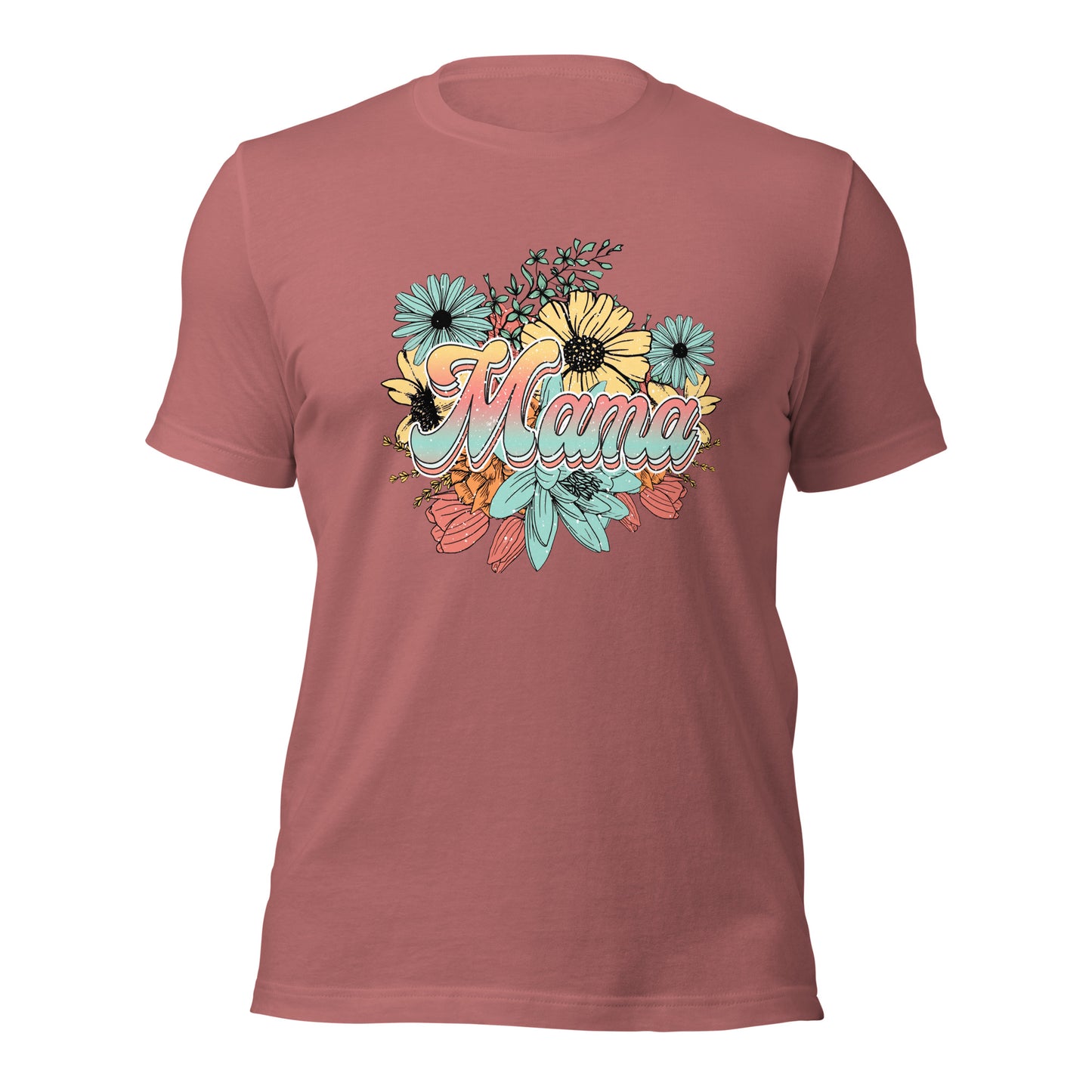 Mama Floral Soft Organic Cotton Tshirt for Women