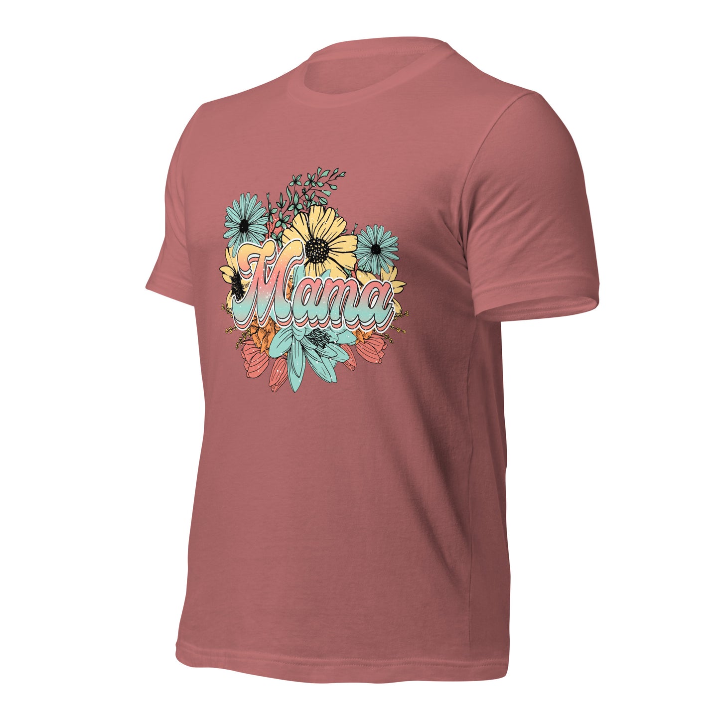 Mama Floral Soft Organic Cotton Tshirt for Women