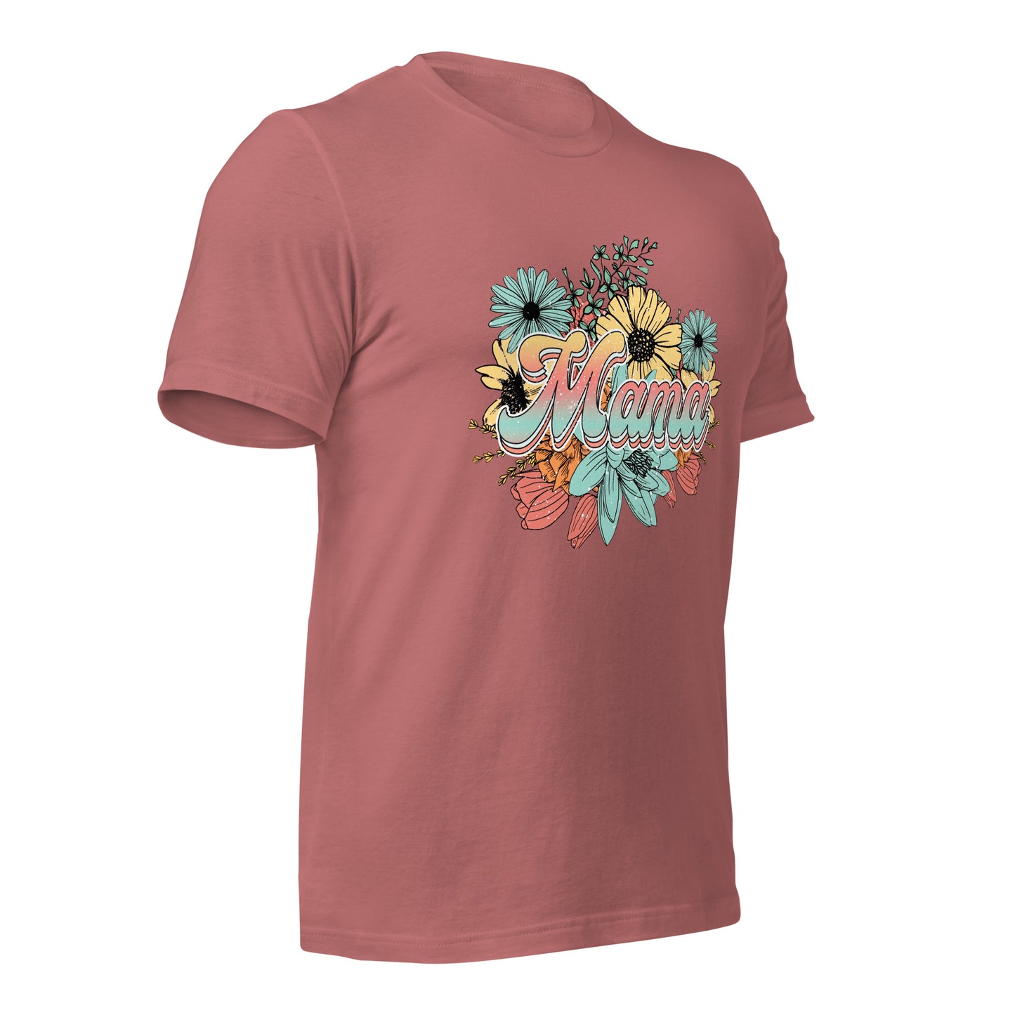 Mama Floral Soft Organic Cotton Tshirt for Women