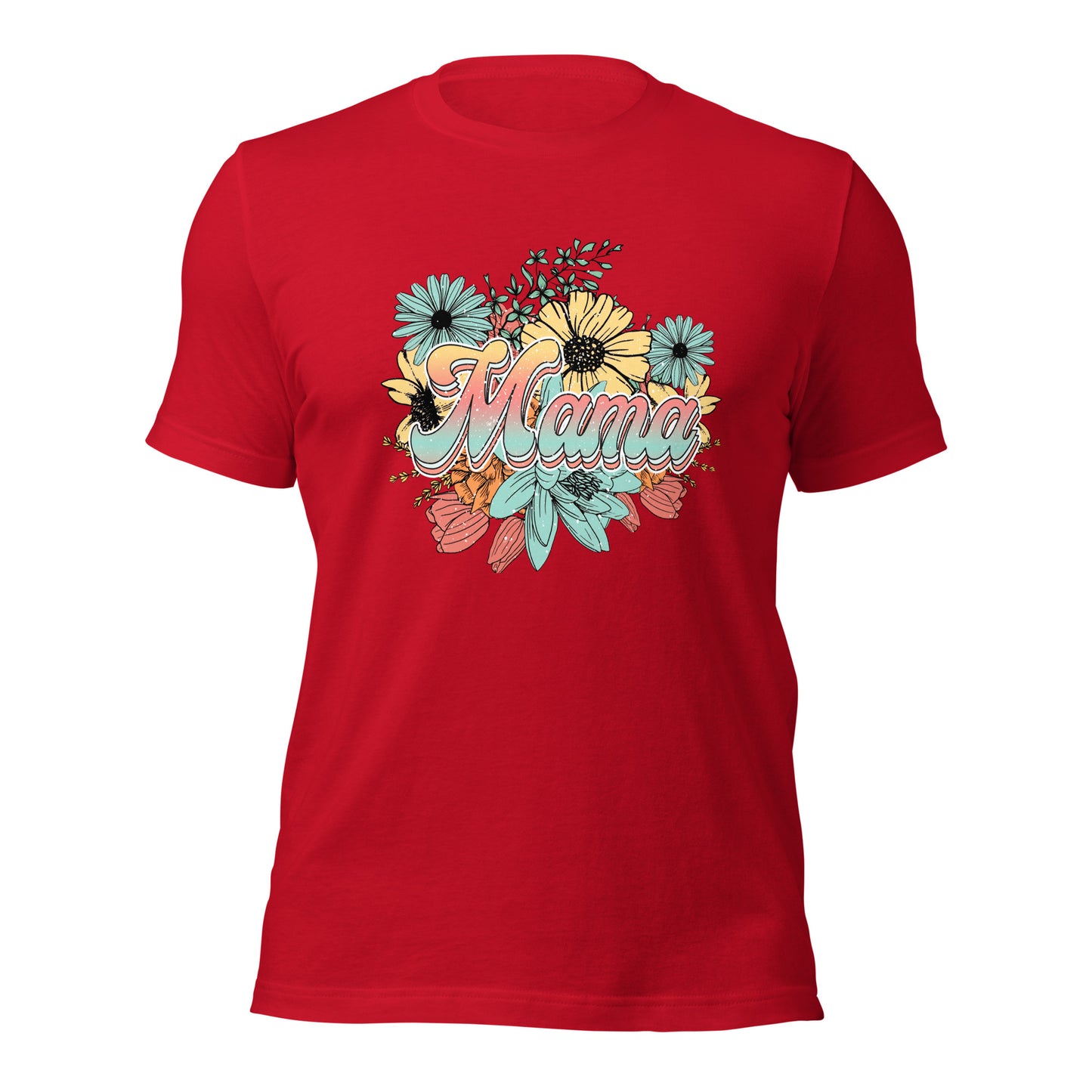 Mama Floral Soft Organic Cotton Tshirt for Women