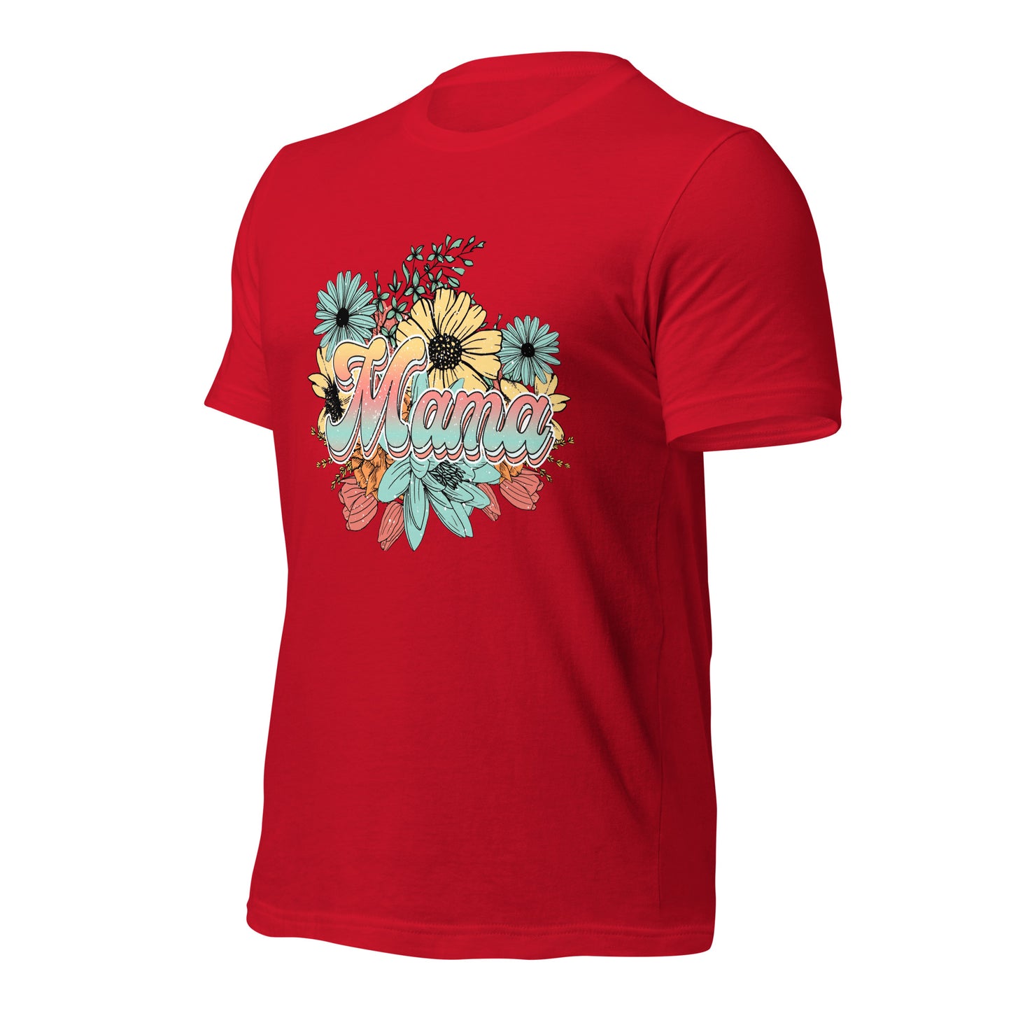 Mama Floral Soft Organic Cotton Tshirt for Women