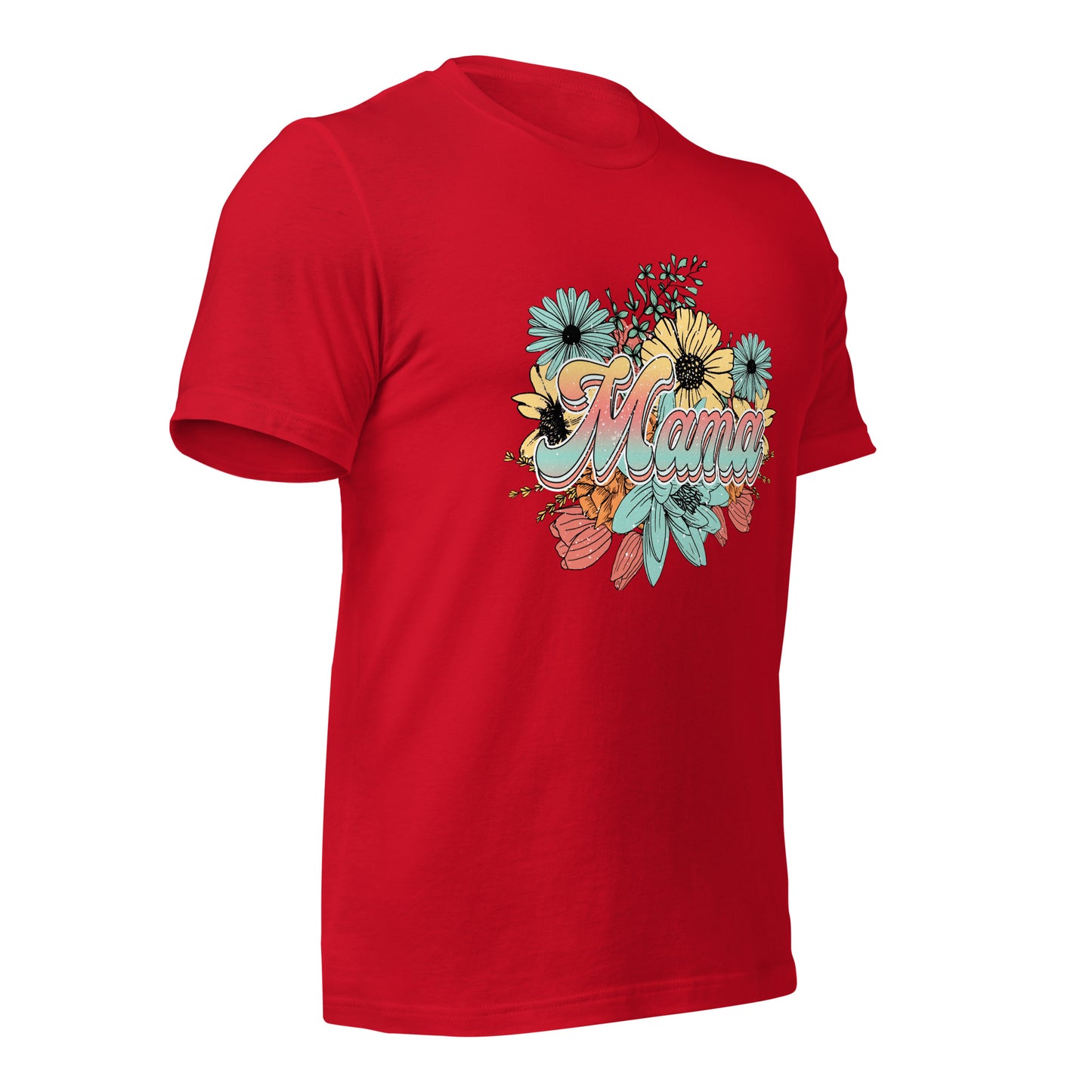 Mama Floral Soft Organic Cotton Tshirt for Women