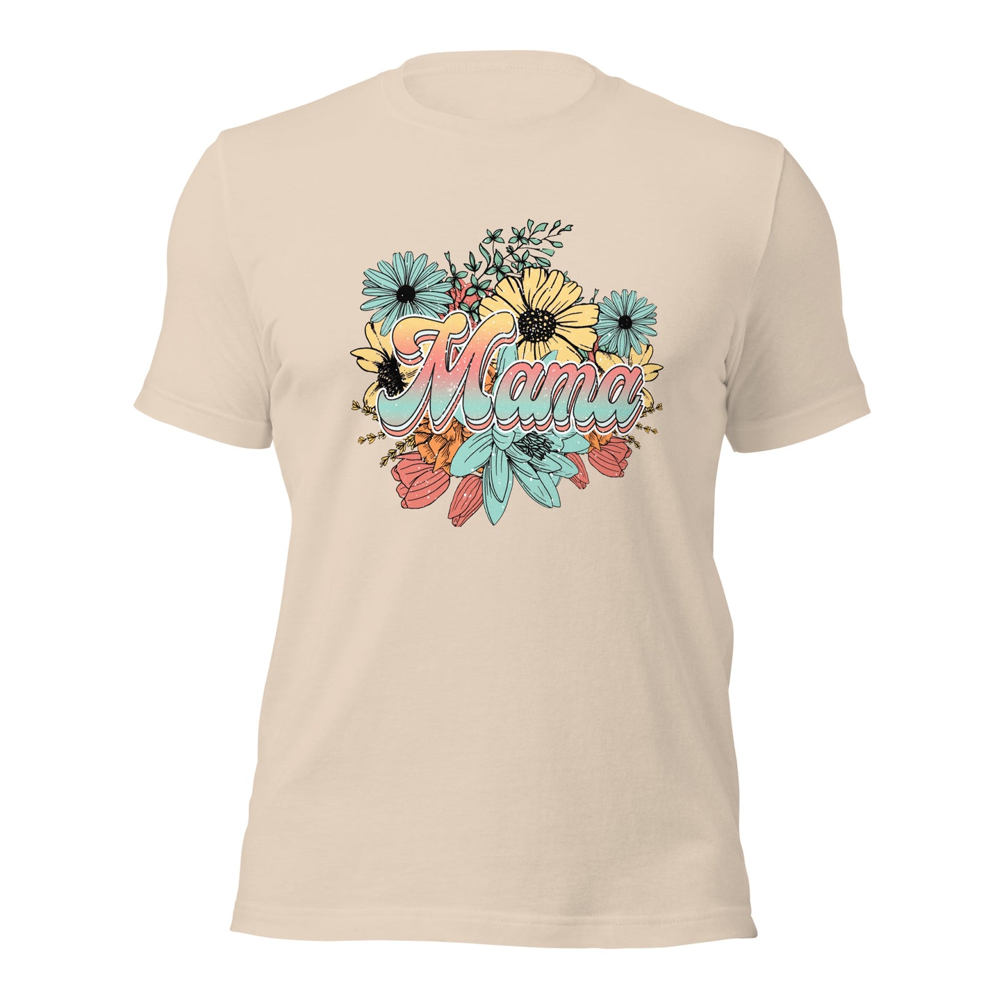 Mama Floral Soft Organic Cotton Tshirt for Women