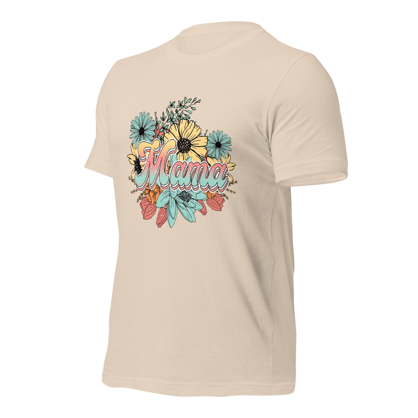 Mama Floral Soft Organic Cotton Tshirt for Women