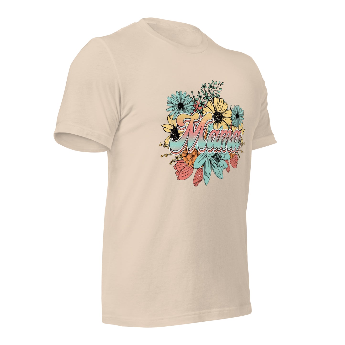Mama Floral Soft Organic Cotton Tshirt for Women