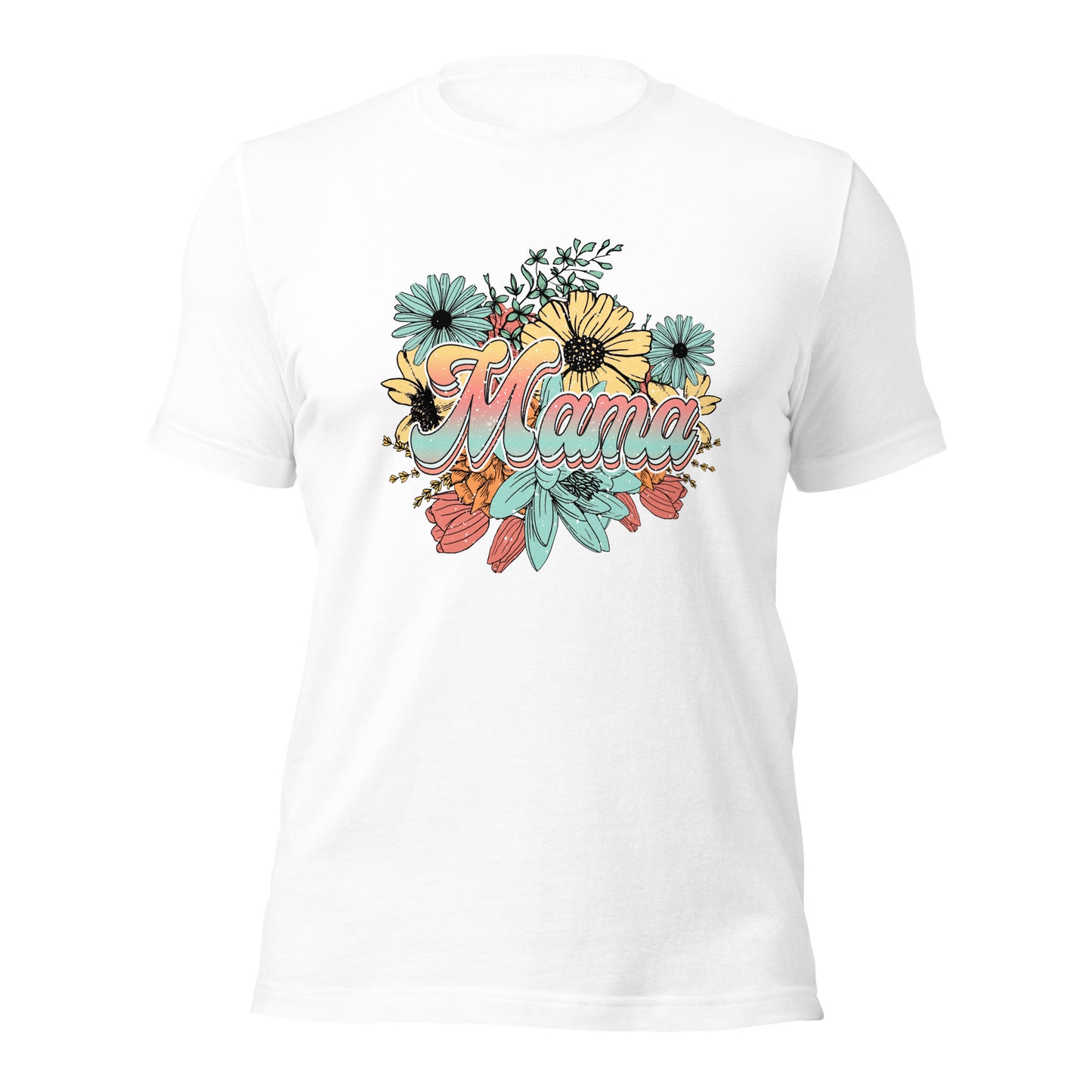 Mama Floral Soft Organic Cotton Tshirt for Women