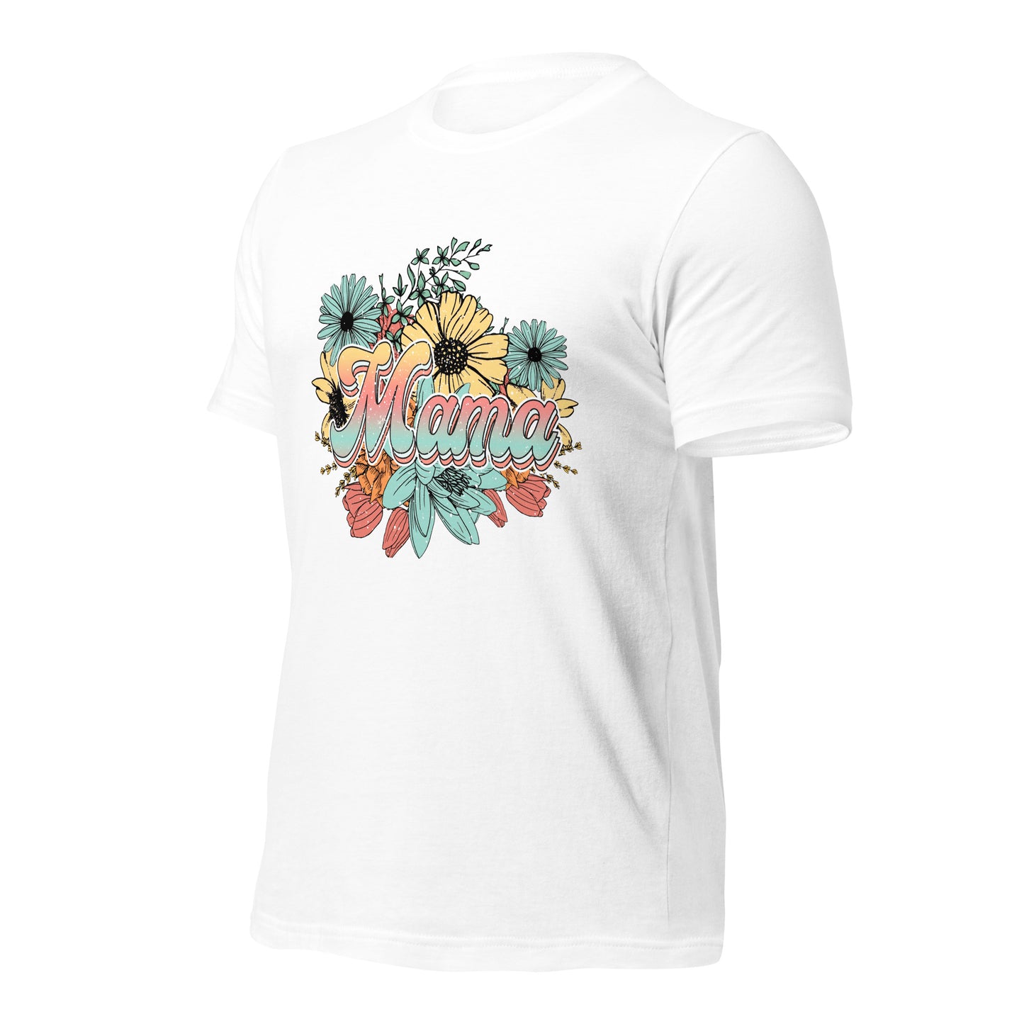 Mama Floral Soft Organic Cotton Tshirt for Women