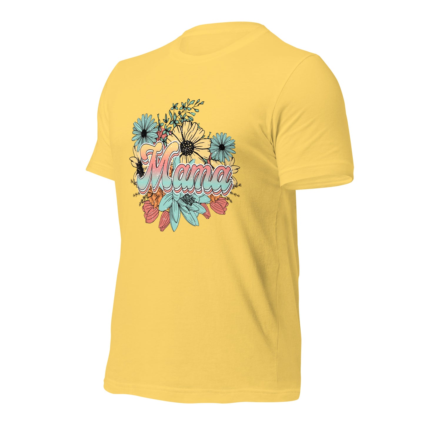 Mama Floral Soft Organic Cotton Tshirt for Women